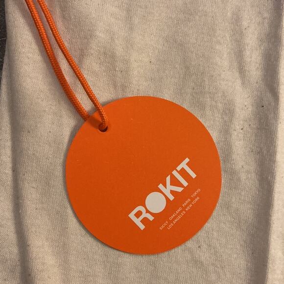 NWT Rokit No Problem Long Sleeve Tee in Cream Sz Large - Picture 8 of 13